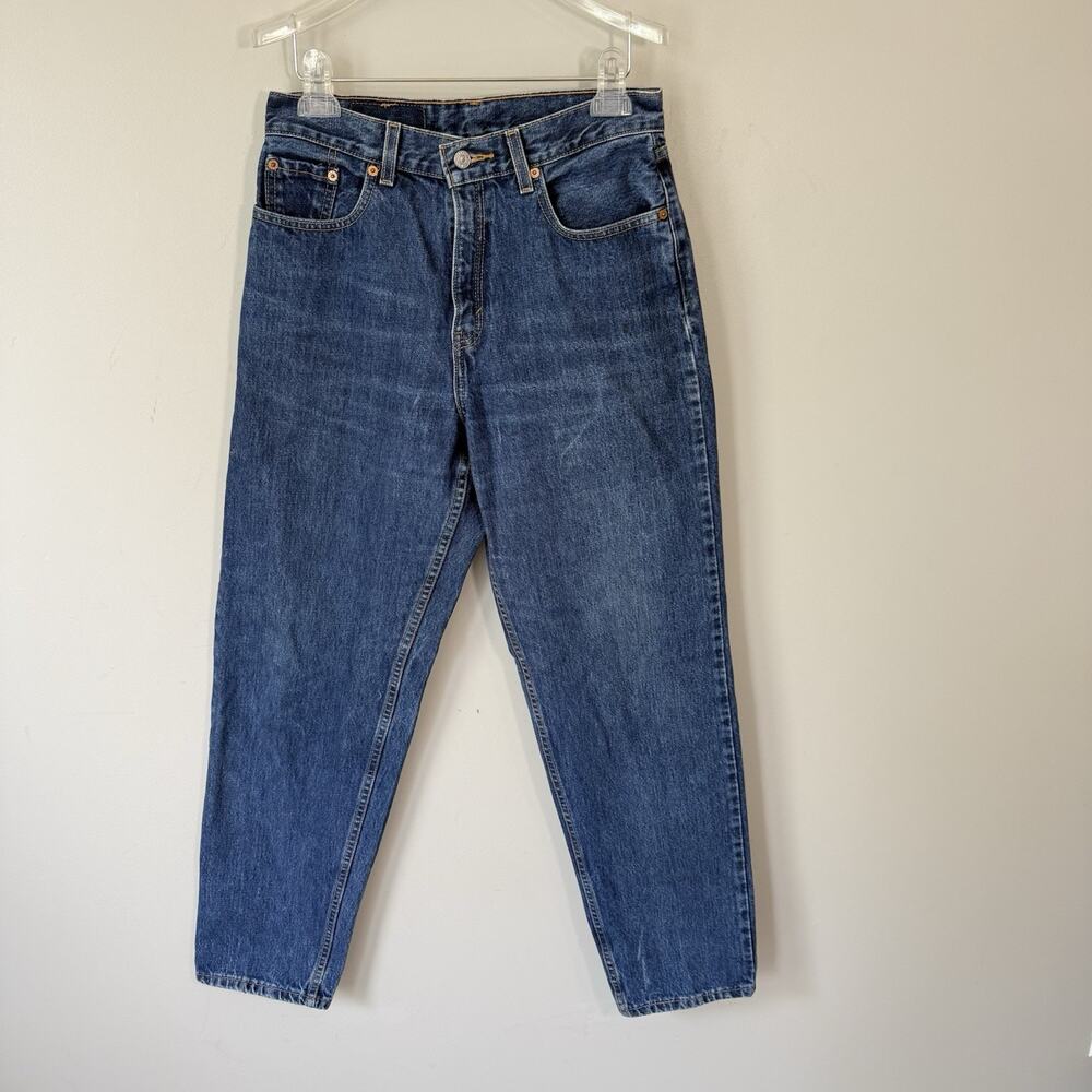 Levi’s 560 Sz 8 Vintage Straight Leg Loose Fit Blue Denim Womens Mom Jeans